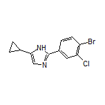 2-(4-Bromo-3-chlorophenyl)-5-cyclopropyl-1H-imidazole