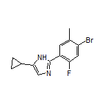 2-(4-Bromo-2-fluoro-5-methylphenyl)-5-cyclopropyl-1H-imidazole