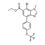 Ethyl 7-Bromo-1-methyl-4-[4-(trifluoromethoxy)phenyl]-1H-benzo[d]imidazole-6-carboxylate