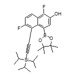 4,7-Difluoro-3-hydroxy-8-[(triisopropylsilyl)ethynyl]naphthalene-1-boronic Acid Pinacol Ester