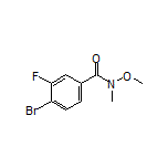 4-Bromo-3-fluoro-N-methoxy-N-methylbenzamide