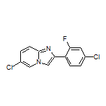 6-Chloro-2-(4-chloro-2-fluorophenyl)imidazo[1,2-a]pyridine