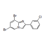 6,8-Dibromo-2-(3-chlorophenyl)imidazo[1,2-a]pyridine