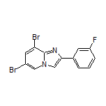 6,8-Dibromo-2-(3-fluorophenyl)imidazo[1,2-a]pyridine