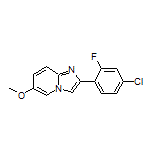 2-(4-Chloro-2-fluorophenyl)-6-methoxyimidazo[1,2-a]pyridine