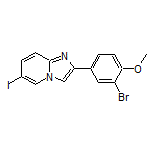 2-(3-Bromo-4-methoxyphenyl)-6-iodoimidazo[1,2-a]pyridine