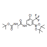 (S)-5-[2-(Boc-amino)propanamido]-3-chloro-2-(trifluoromethyl)phenylboronic Acid Pinacol Ester