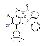 [(S)-2-[(S)-1-Bromo-2-pyrrolidinyl]-5-chloro-6-fluoro-2-phenyl-2,3-dihydrobenzofuran-4-boronic Acid Pinacol Ester