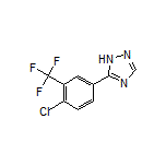 5-[4-Chloro-3-(trifluoromethyl)phenyl]-1H-1,2,4-triazole