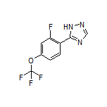 5-[2-Fluoro-4-(trifluoromethoxy)phenyl]-1H-1,2,4-triazole