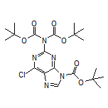 N,N,9-Tri-Boc-6-chloro-9H-purin-2-amine