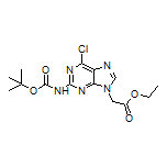 Ethyl 2-[2-(Boc-amino)-6-chloro-9H-purin-9-yl]acetate