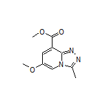 Methyl 6-Methoxy-3-methyl-[1,2,4]triazolo[4,3-a]pyridine-8-carboxylate