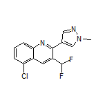 5-Chloro-3-(difluoromethyl)-2-(1-methyl-4-pyrazolyl)quinoline