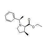 Ethyl (2R,3S)-3-Methyl-1-[(R)-1-phenylethyl]pyrrolidine-2-carboxylate