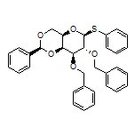 (2S,4aR,6S,7R,8S,8aS)-7,8-Bis(benzyloxy)-2-phenyl-6-(phenylthio)hexahydropyrano[3,2-d][1,3]dioxine