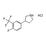 3-[4-Fluoro-3-(trifluoromethyl)phenyl]pyrrolidine Hydrochloride