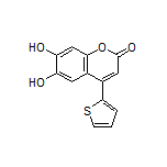 6,7-Dihydroxy-4-(thiophen-2-yl)-2H-chromen-2-one