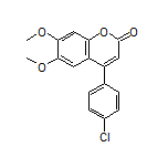 4-(4-Chlorophenyl)-6,7-dimethoxy-2H-chromen-2-one
