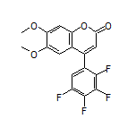 6,7-Dimethoxy-4-(2,3,4,5-tetrafluorophenyl)-2H-chromen-2-one