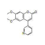 6,7-Dimethoxy-4-(pyridin-3-yl)-2H-chromen-2-one
