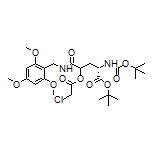 tert-Butyl (2S)-2-(Boc-amino)-4-(2-chloroacetoxy)-5-oxo-5-[(2,4,6-trimethoxybenzyl)amino]pentanoate