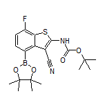 2-(Boc-amino)-3-cyano-7-fluorobenzo[b]thiophene-4-boronic Acid Pinacol Ester