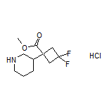 Methyl 3,3-Difluoro-1-(3-piperidyl)cyclobutanecarboxylate Hydrochloride