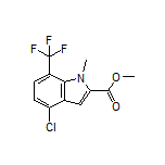Methyl 4-Chloro-1-methyl-7-(trifluoromethyl)indole-2-carboxylate
