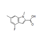 4-Fluoro-1,6-dimethylindole-2-carboxylic Acid