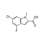6-Chloro-4-fluoro-1-methylindole-2-carboxylic Acid
