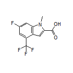 6-Fluoro-1-methyl-4-(trifluoromethyl)indole-2-carboxylic Acid