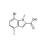 7-Bromo-4-iodo-1-methylindole-2-carboxylic Acid