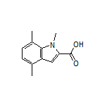 1,4,7-Trimethylindole-2-carboxylic Acid