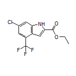 Ethyl 6-Chloro-4-(trifluoromethyl)indole-2-carboxylate