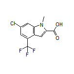 6-Chloro-1-methyl-4-(trifluoromethyl)indole-2-carboxylic Acid
