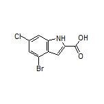 4-Bromo-6-chloroindole-2-carboxylic Acid