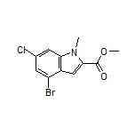 Methyl 4-Bromo-6-chloro-1-methylindole-2-carboxylate