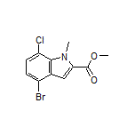 Methyl 4-Bromo-7-chloro-1-methylindole-2-carboxylate