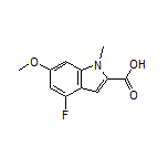 4-Fluoro-6-methoxy-1-methylindole-2-carboxylic Acid