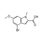 4-Bromo-6-methoxy-1-methylindole-2-carboxylic Acid