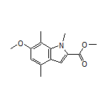 Methyl 6-Methoxy-1,4,7-trimethylindole-2-carboxylate