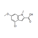 4-Chloro-6-methoxy-1-methylindole-2-carboxylic Acid