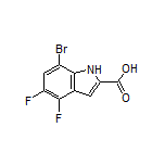 7-Bromo-4,5-difluoroindole-2-carboxylic Acid