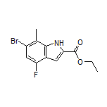 Ethyl 6-Bromo-4-fluoro-7-methylindole-2-carboxylate