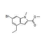 Methyl 6-Bromo-4-ethyl-1-methylindole-2-carboxylate