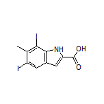 5,7-Diiodo-6-methylindole-2-carboxylic Acid