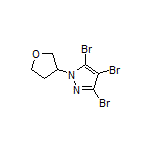 3,4,5-Tribromo-1-(tetrahydrofuran-3-yl)pyrazole