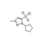 1-Cyclopentyl-3-methyl-1H-pyrazole-5-sulfonyl Chloride