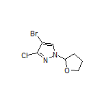 4-Bromo-3-chloro-1-(2-tetrahydrofuryl)-1H-pyrazole